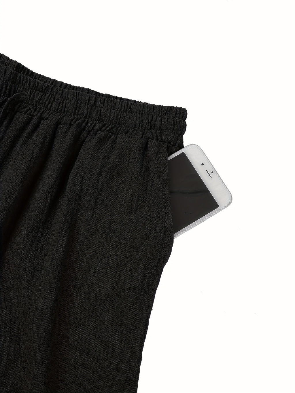 Men’s Linen Trousers – Breathable Relaxed Fit with Elastic Waistband