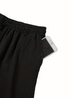 Men’s Linen Trousers – Breathable Relaxed Fit with Elastic Waistband