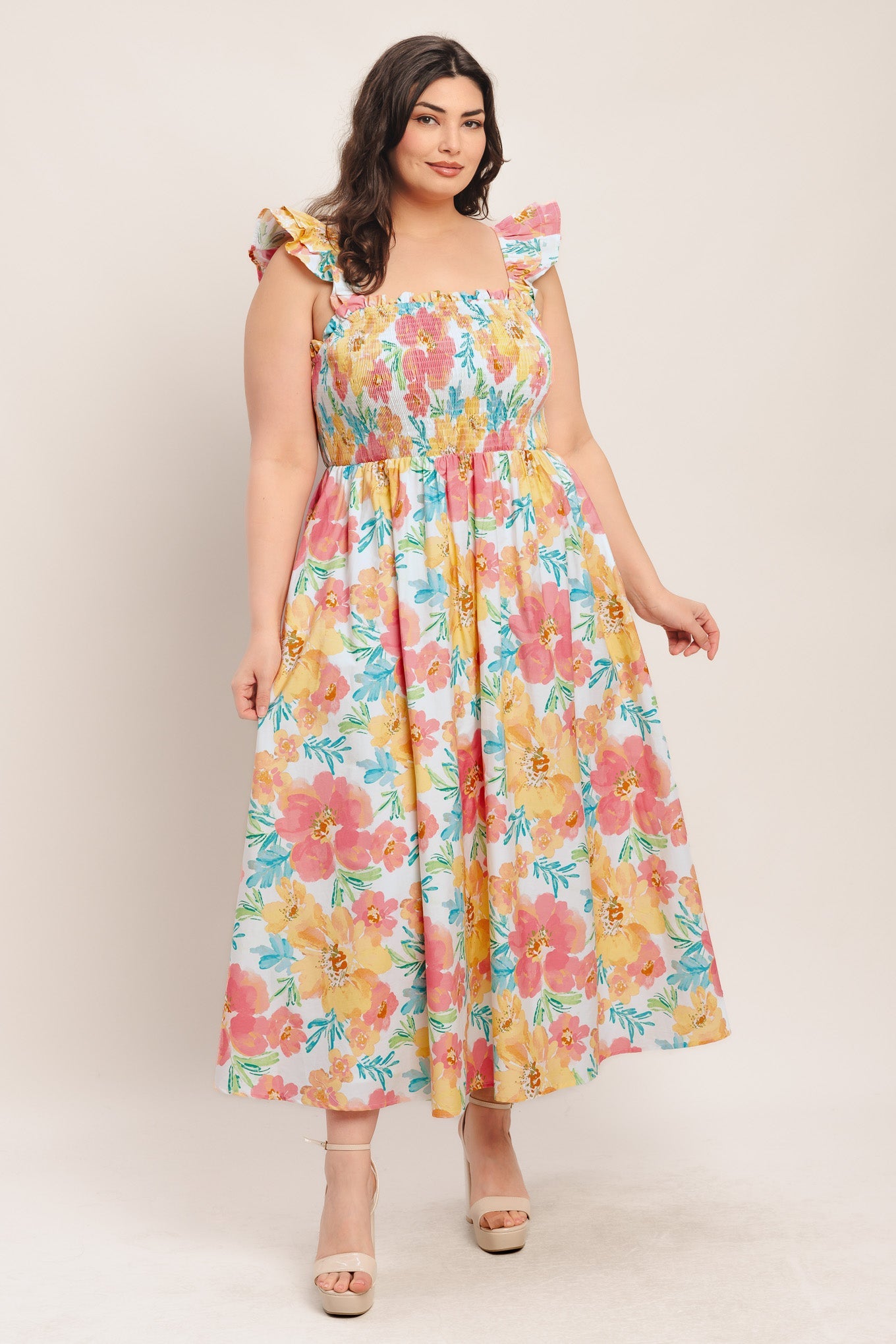 Women's Dress with Sweetheart Neckline