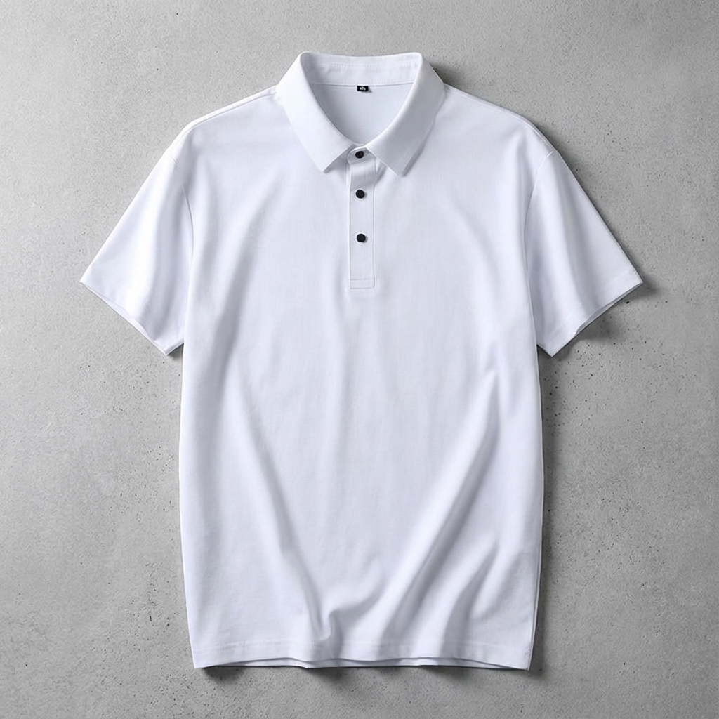 Portofino Ice Silk Polo for Men – Breathable Luxury Summer Short Sleeve Shirt