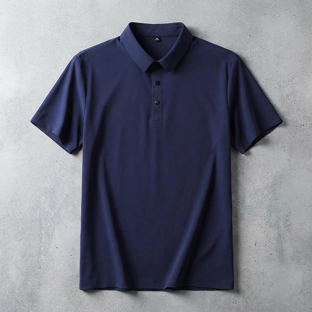 Portofino Ice Silk Polo for Men – Breathable Luxury Summer Short Sleeve Shirt
