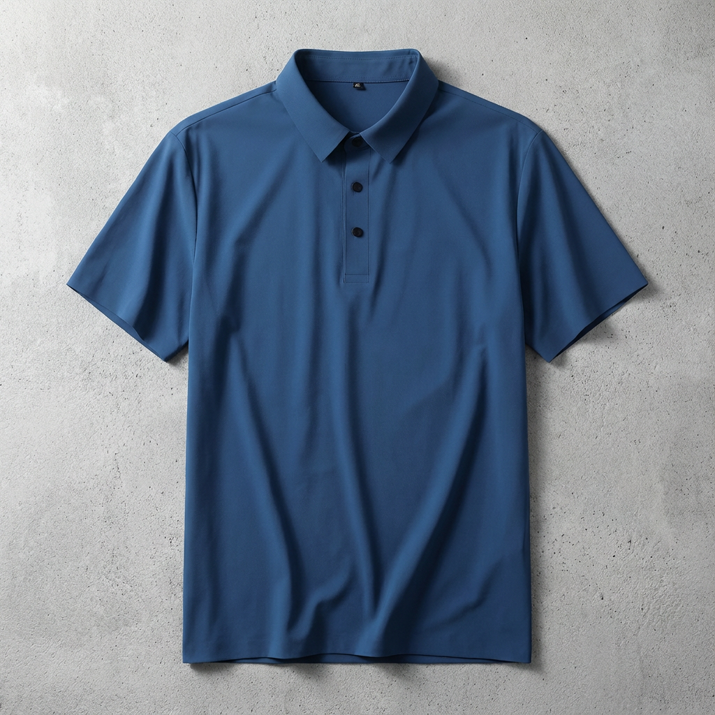 Portofino Ice Silk Polo for Men – Breathable Luxury Summer Short Sleeve Shirt