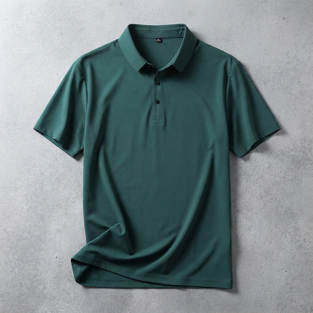 Portofino Ice Silk Polo for Men – Breathable Luxury Summer Short Sleeve Shirt