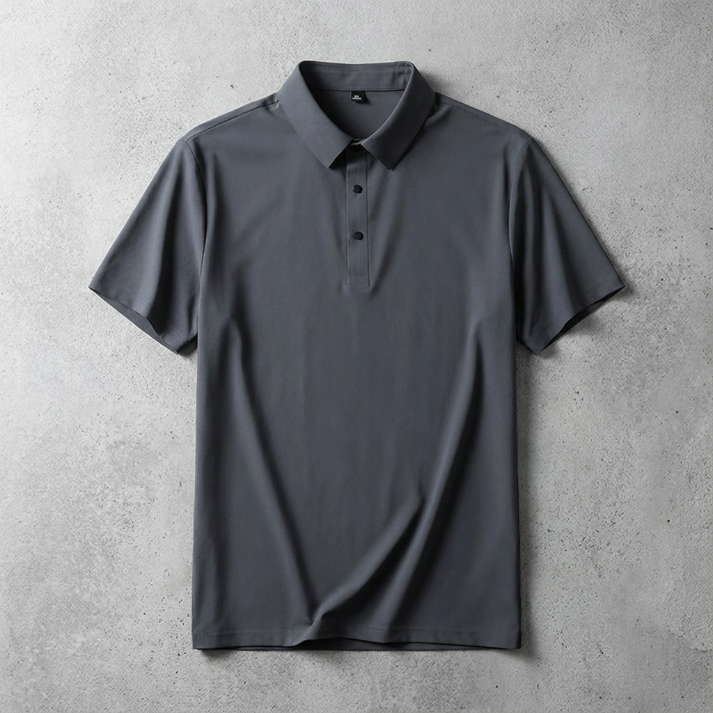 Portofino Ice Silk Polo for Men – Breathable Luxury Summer Short Sleeve Shirt