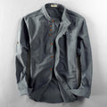 Theodore Willow Osaka Linen Shirt – High-Collar Cotton-Linen Summer Shirt