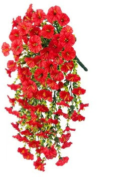 Purple Silk Morning Glory Vine Garland