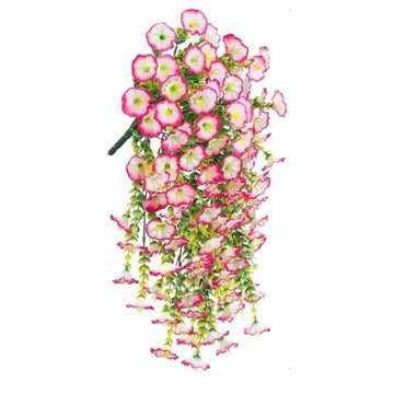 Purple Silk Morning Glory Vine Garland