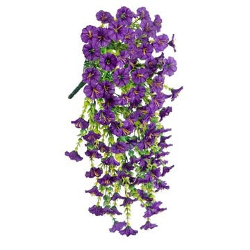 Purple Silk Morning Glory Vine Garland