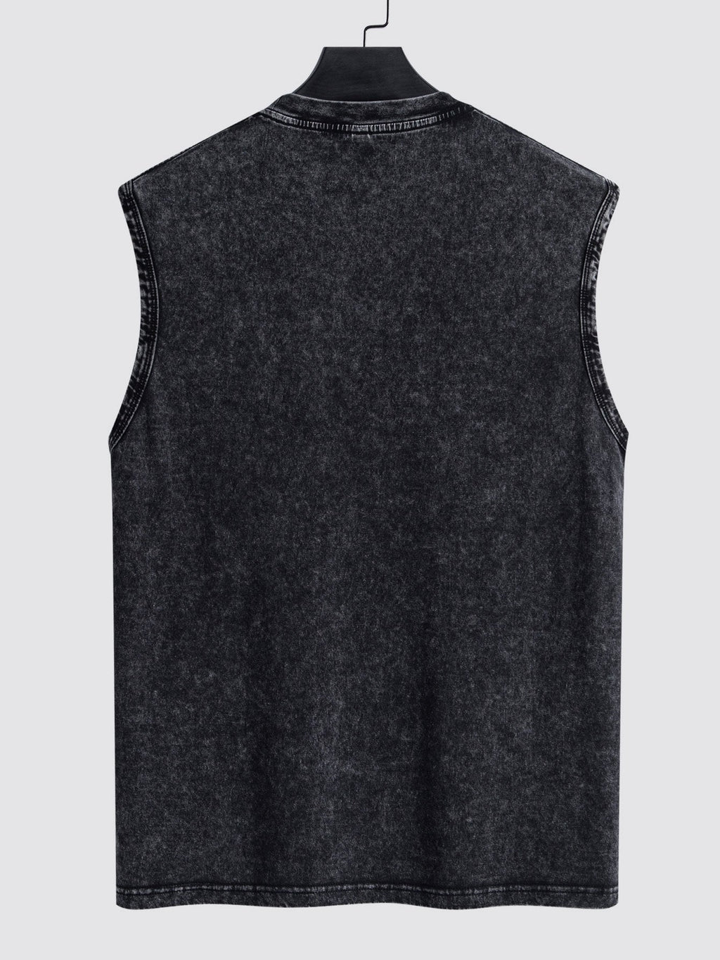 Men's Relaxed Cotton Tank Top Washed Distressed Tank Top