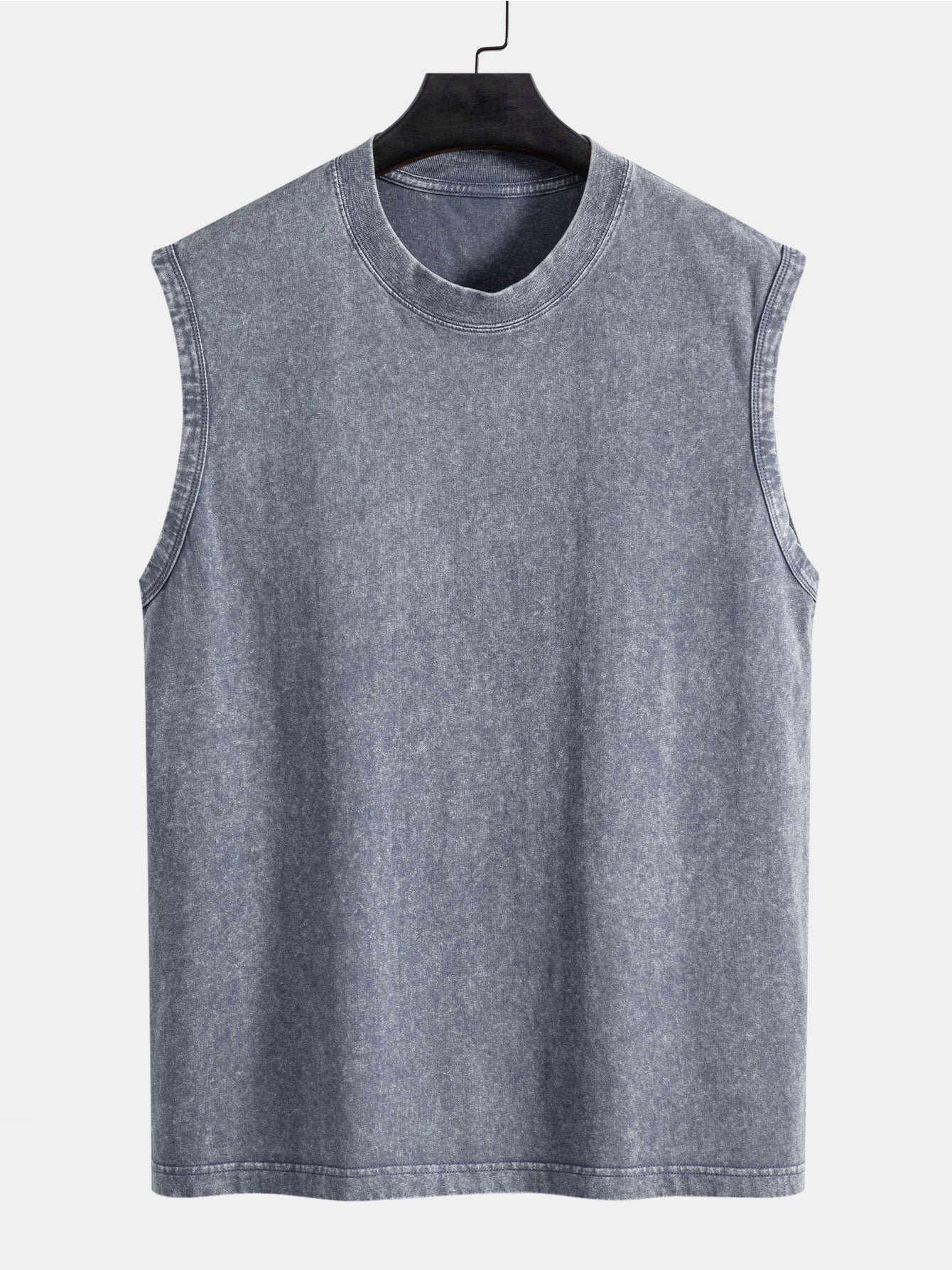 Men's Relaxed Cotton Tank Top Washed Distressed Tank Top