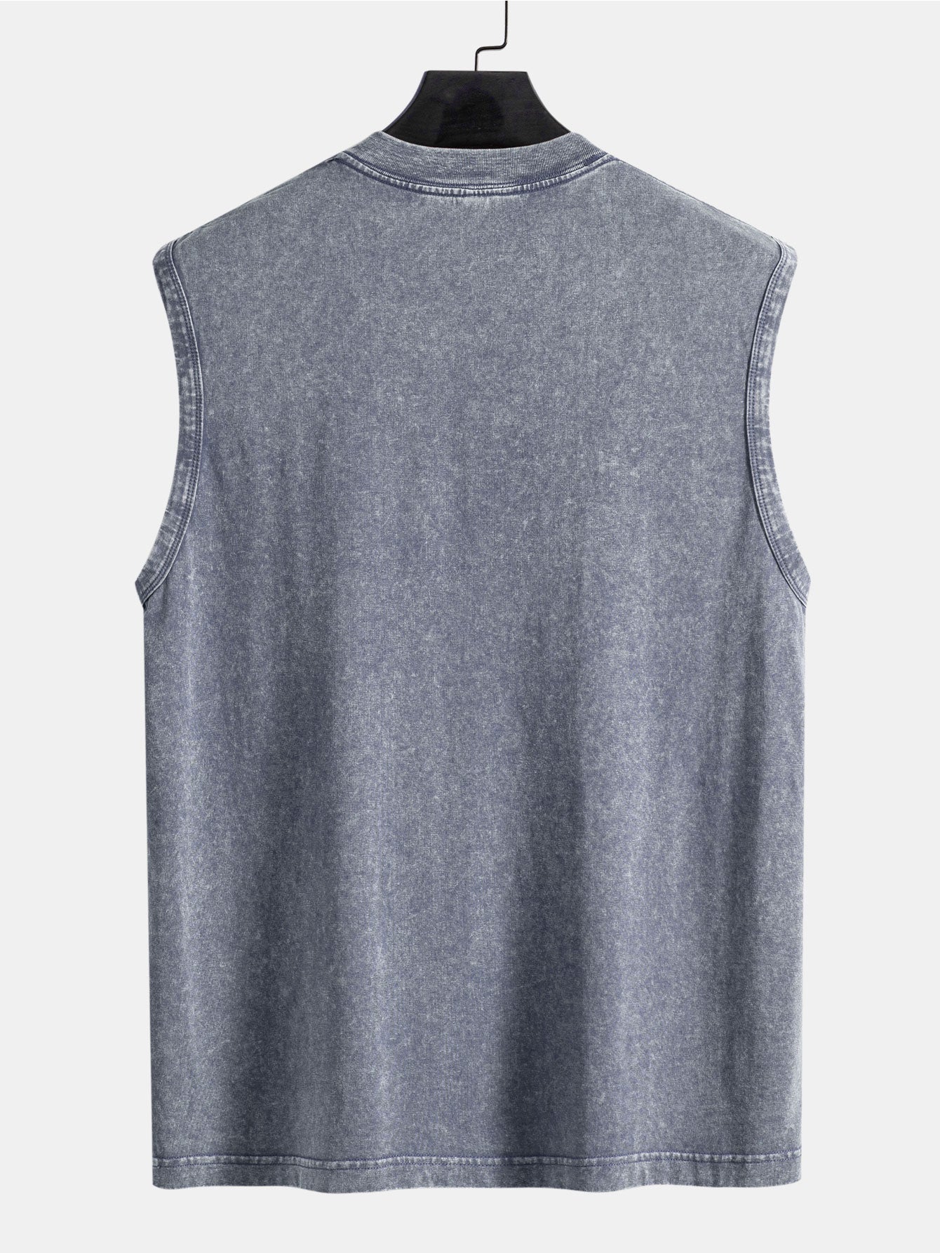 Men's Relaxed Cotton Tank Top Washed Distressed Tank Top