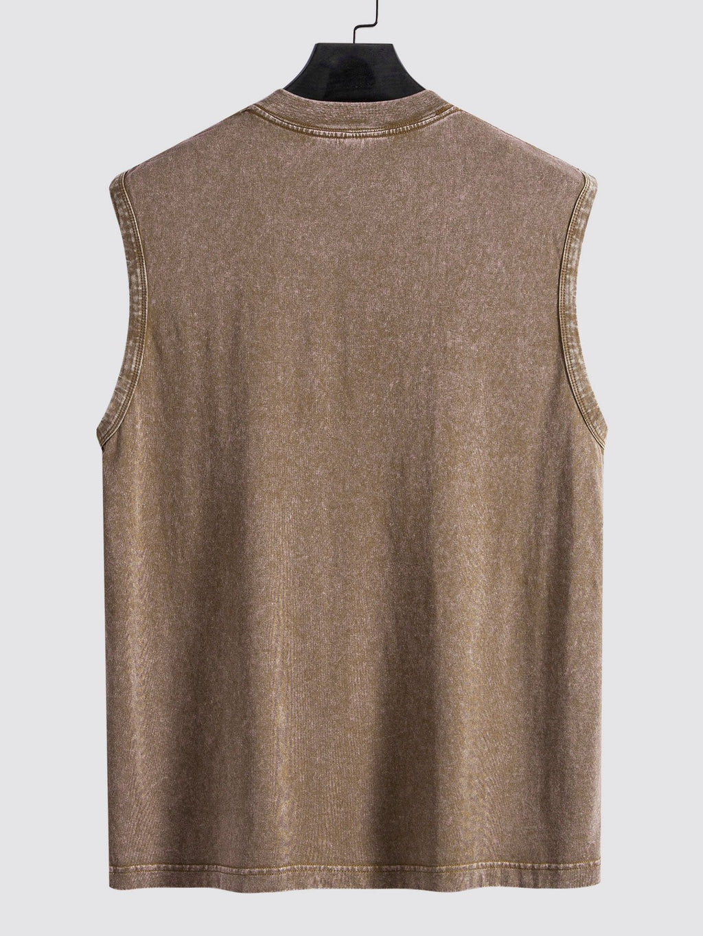 Men's Relaxed Cotton Tank Top Washed Distressed Tank Top