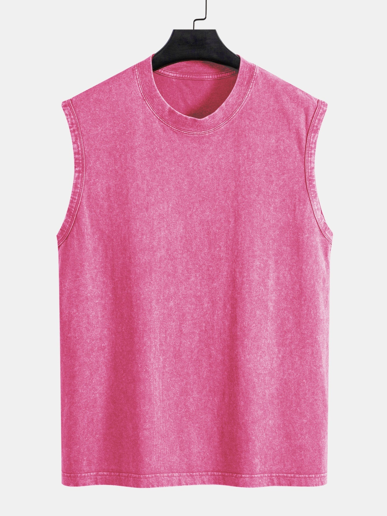 Men's Relaxed Cotton Tank Top Washed Distressed Tank Top
