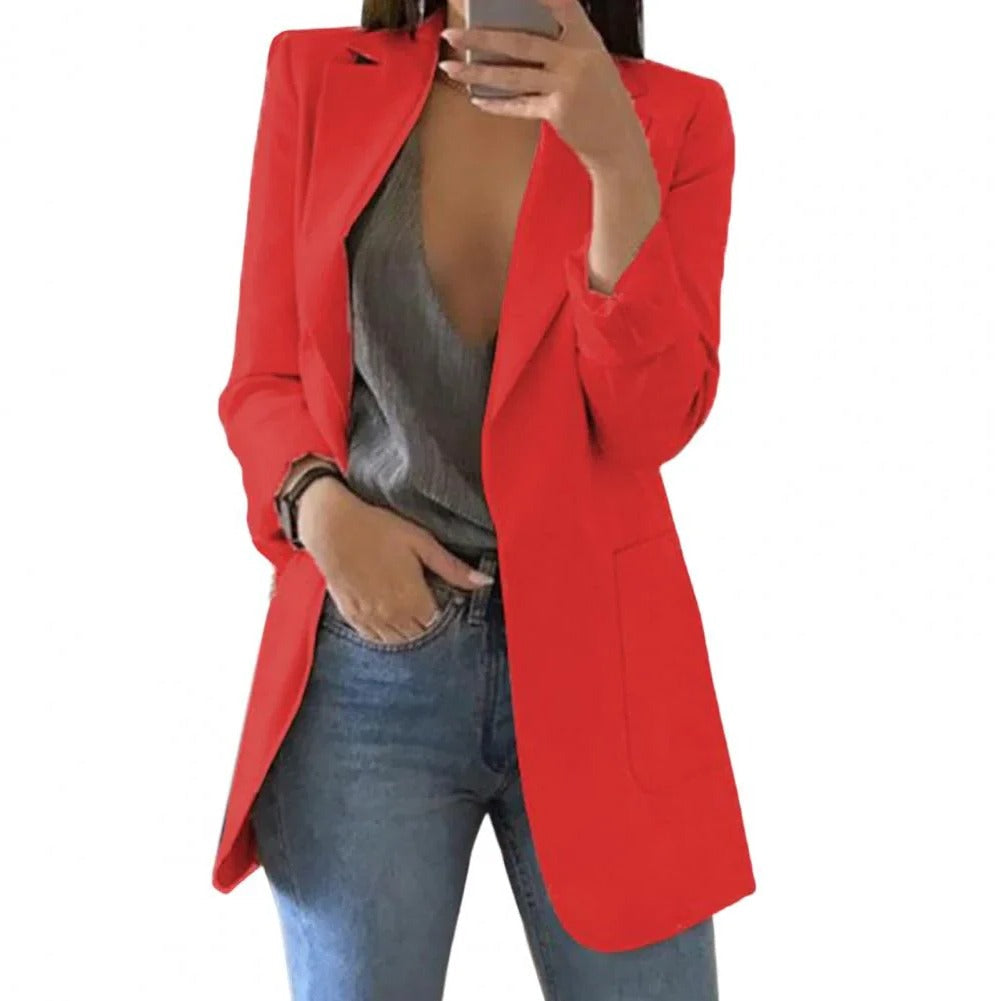 Langer taillierter Damen-Blazer