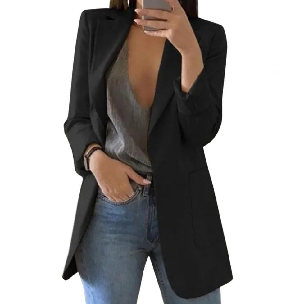 Langer taillierter Damen-Blazer