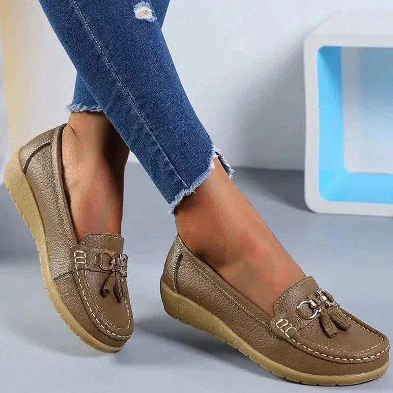 Womens Orthopedic Loafers with Comfort Footbed