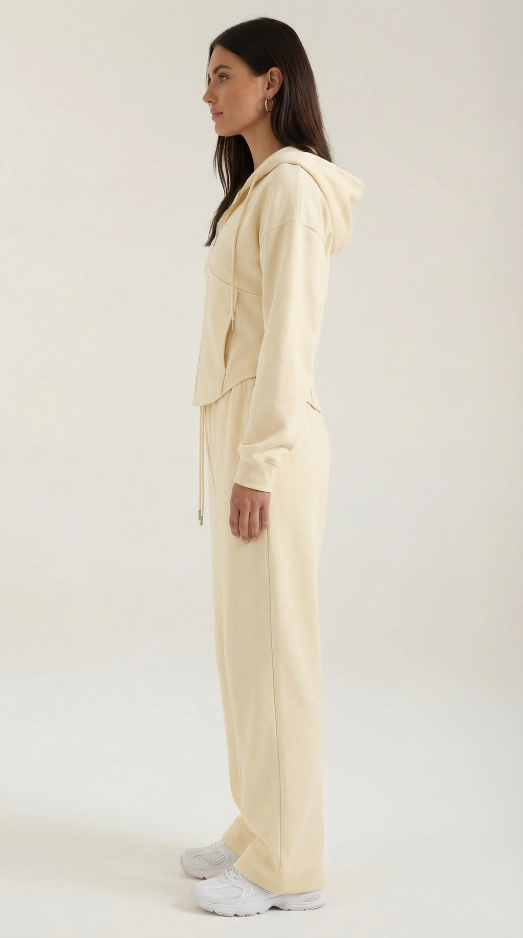 Yolanda Hoodie and Wide Leg Pants Set — Women’s 2 Piece Matching Loungewear Set Oversized Cozy Lounge Outfit