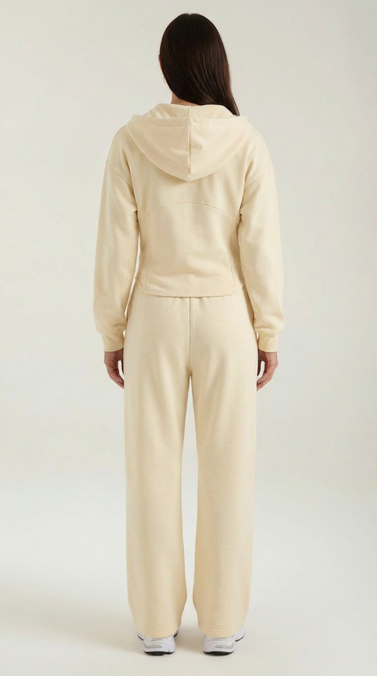 Yolanda Hoodie and Wide Leg Pants Set — Women’s 2 Piece Matching Loungewear Set Oversized Cozy Lounge Outfit