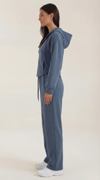 Yolanda Hoodie and Wide Leg Pants Set — Women’s 2 Piece Matching Loungewear Set Oversized Cozy Lounge Outfit