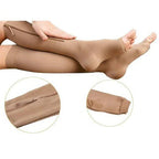 Zippered Graduated Compression Socks with Calf Sleeve Design