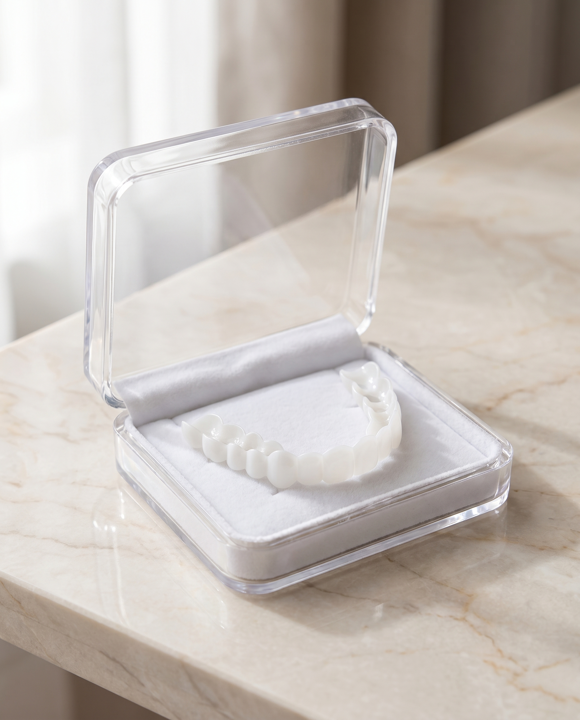 Clip-on cosmetic veneer set, product photo