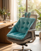 Tailbone support seat cushion on an office chair, lifestyle