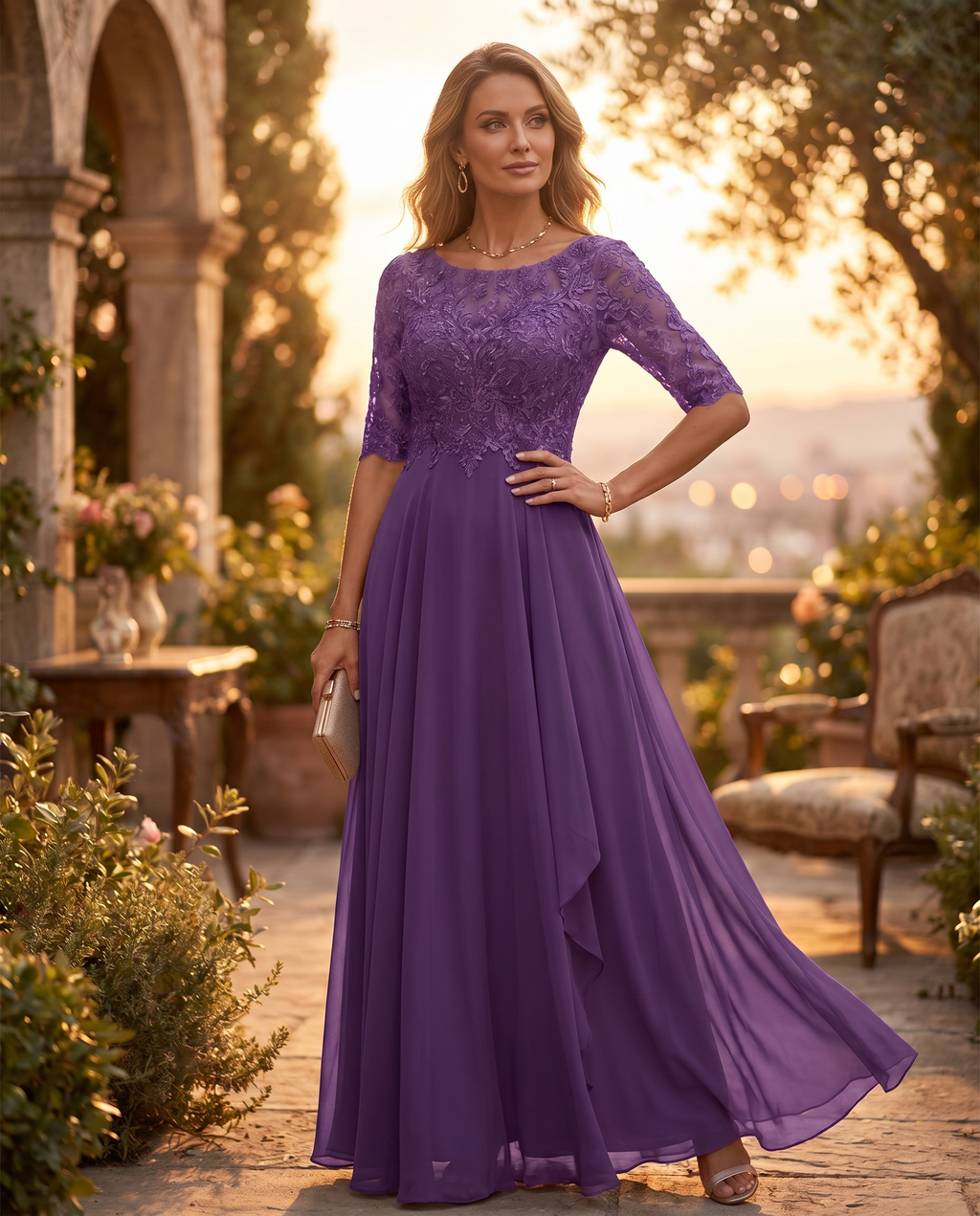 Women's sheath dress worn, lifestyle