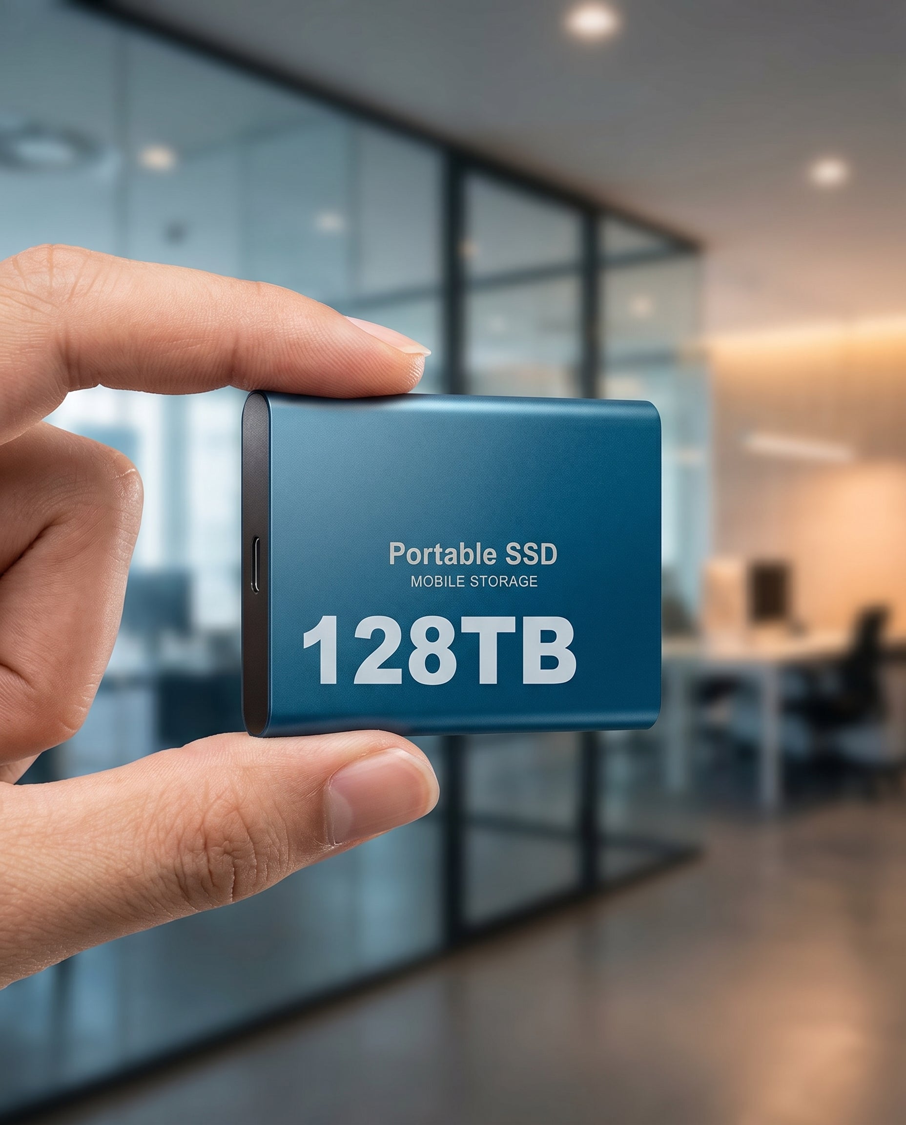 External Hard Drive Portable SSD 128TB High Speed USB Storage