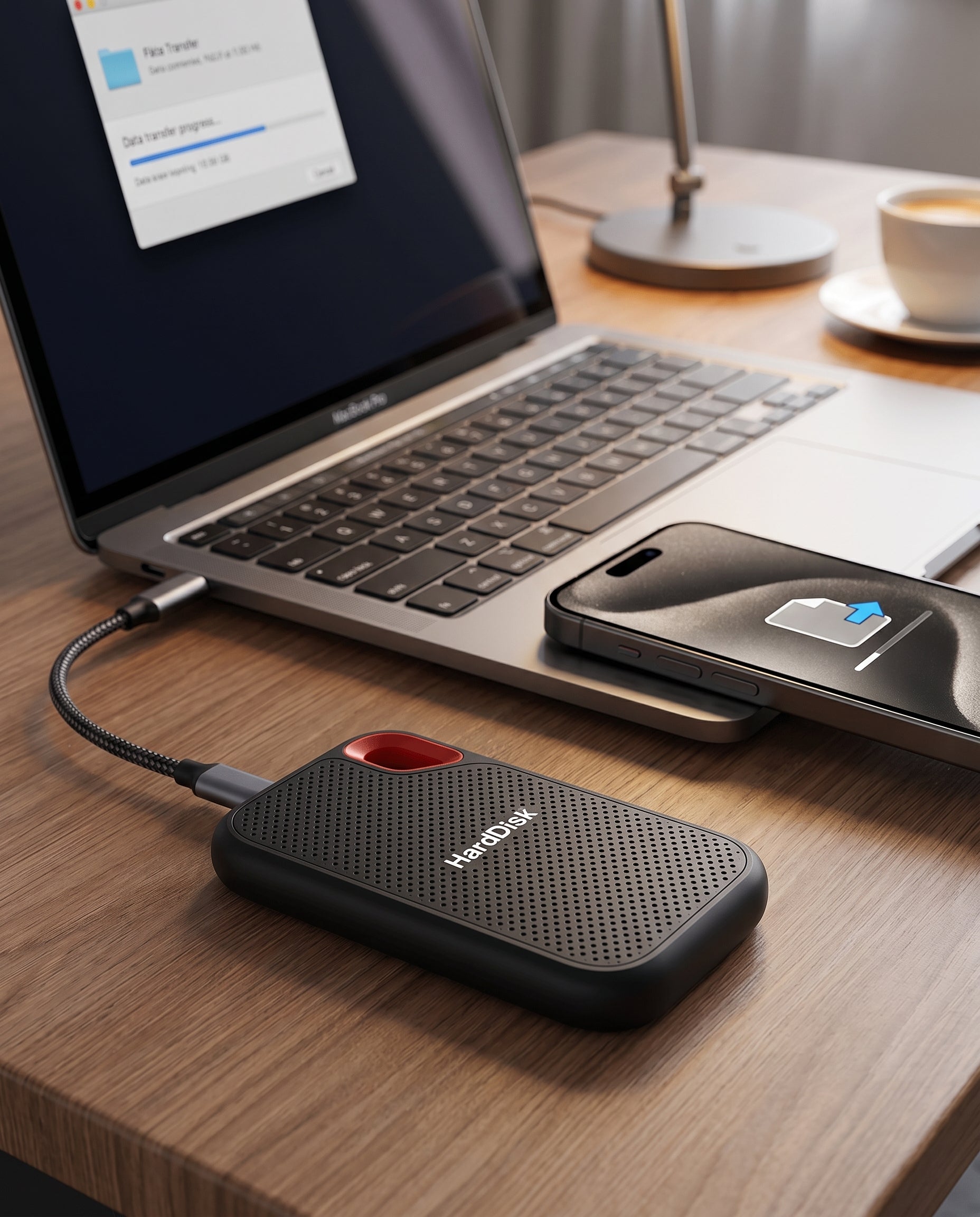 External Hard Drive Portable SSD USB C High Speed Storage