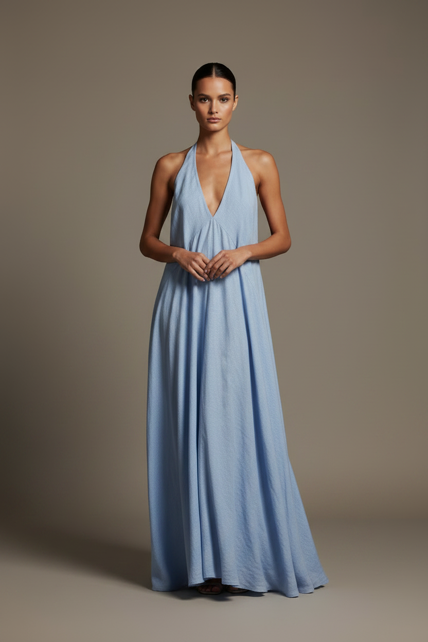 Women’s Sleeveless V-Neck Wide-Leg Jumpsuit – Casual Vacation Romper
