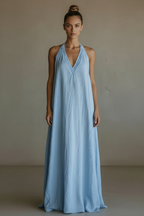 Women’s Sleeveless V-Neck Wide-Leg Jumpsuit – Casual Vacation Romper