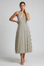 Women’s Lightweight A-Line Midi Dress – Loose Fit Casual Pullover Dress
